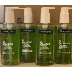 Neutrogena Oil Balancing Face Wash Mattify Lime & Aloe Lot Of 4 DISCONTINUED‎